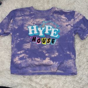 Tie Dye Hype House Cropped Tshirt